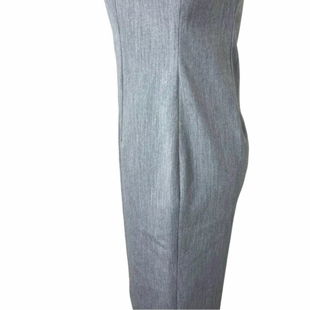 FABRIZIO GIANNI DRESS SIZE 4 GRAY SLEEVELESS BUSINESS DRESS. EXCELLENT COND - Picture 4 of 7